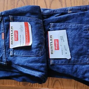 2- Pair Wrangler Rustler Heavyweight Jeans